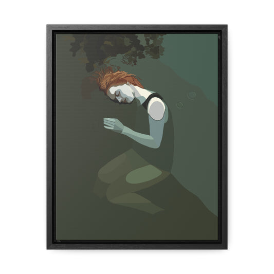 River Woman Gallery Canvas Wraps, Vertical Frame