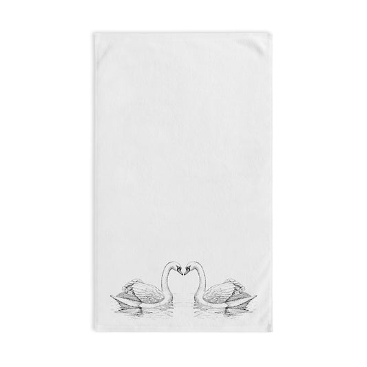 Swan Love Hand Towel