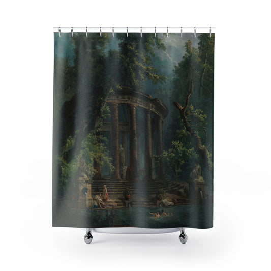 The Bathing Pool Shower Curtain